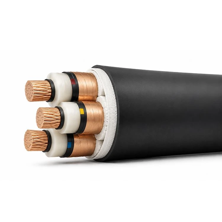 Kabel Unarmored Berisolasi MV Three Core XLPE Dengan Konduktor Tembaga